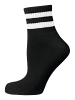 NUR DER Sportsocken Short Track in schwarz/grau