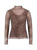 Zero  Langarm-Shirt mit Muster in Brown/Cream