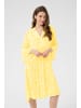 Kaffe Kleid KAhera A-shape in Straw/Chalk/Black Petit Fleur