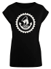 F4NT4STIC Extended Shoulder T-Shirt Knut und Jan Hamburg in schwarz