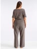 sheego Jumpsuit in dunkeltaupe