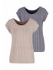 Vivance T-Shirt in taupe, blau