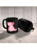 Mr. & Mrs. Panda Kaffeetasse Axolotl Niedlich ohne Spruch in Schwarz