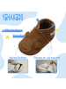Yihakids Baby Krabbelschuhe aus Leder – Weiche Lauflernschuhe mit rutschfester Sohle