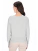 Usha Women Sweater in light grey melange