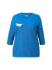 Ulla Popken Longsleeve in pazifikblau