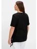 sheego T-Shirt in schwarz