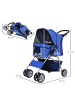 Pawhut Hundebuggy 75L x 45B x 97H cm