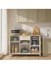 SONGMICS Aktenschrank Bravon in Beige-Eichenfarbe - (B)110 x (H)76 x (T)40 cm