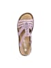 rieker Komfort Sandalen in Lila