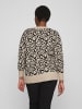 Vila Strickpullover Leo Animal Sweater VIRIL in Braun