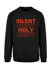 F4NT4STIC Sweatshirt Silent Night Holy Night Weihnachten in schwarz