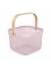 relaxdays Aufbewahrungskorb in Rosa - (B)26x (H)17,5 x (T)24,5 cm