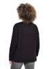 Ulla Popken Sweatshirt in schwarz