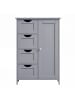 VASAGLE Badezimmerschrank Sofie in Mystisches grau - (B)30 x (H)82 x (T)55 cm