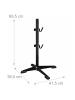 relaxdays Fahrradständer in Schwarz - (B)41,5 x (H)69,5 x (T)38,5 cm
