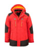 Trollkids Winter-Parka "Narvik" in Rot / Sonnengelb