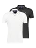 Lerros Poloshirt Basic in Weiß / schwarz