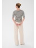 Kaffe Langarm-Shirt KAliddy Slim fit in Chalk/midnight Marine