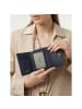 Lazarotti Bologna Leather Zip-Around Geldbörse Leder 12 cm in navy