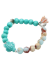 FRONHOFER Perlenarmband in Aqua