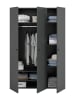 ebuy24 Kleiderschrank Darwin Anthrazit 120 x 51 cm