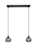 Licht-Erlebnisse Pendelleuchte (B)12 x (L)42 x (T)90 cm in Schwarz Rauchgrau
