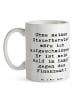 Mr. & Mrs. Panda Teetasse Spruch Steuerberater Held mit Spruch in Weiß