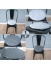 DuneDesign 2er Set Filz Stuhlkissen Aska in Grau