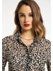 faina Damen Bluse in Schwarz Wollweiss