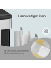 SONGMICS Mülleimer Powe in Silbern - (B)33.3 x (H)49.5 x (T)41.8 cm - 2 x 15 L