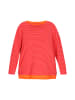 myMo Women Plus Size Blouse in Red Striped