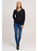 Oxmo Strickpullover OXHanna in Schwarz
