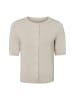 Marie Lund Kurzarm-Strickjacke in beige - 0001