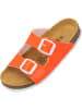 palado Pantoletten in orange neon lack