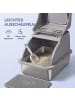 Feandrea 2er-Set: Katzentoilette in Taubengrau - (B)40 x (H)36.5 x (T)61 cm