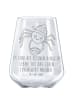 Mr. & Mrs. Panda Rotwein Glas Spinne Agathe Kaffee mit Spruch in Transparent