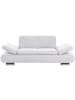 58 aufm Kessel SOFA 2-Sitzer Kaye Bezug Veloursstoff Metallfuß verchromt / creme