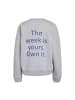 Noisy may Sweatshirt in Light Grey Melange