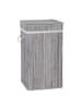 relaxdays 3 x Wäschekorb in Grau - (B)36 x (H)63 x (T)36 cm