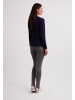 CASH-MERE.CH Seide Rundhals Pullover in Marine Blau