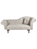 Beliani Chaiselongue LATTES II in Beige/Grau/Braun - (W) 192 x (H) 81 x (L) 59 cm