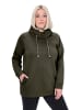 Ulla Popken Sweatshirt in olivgrau