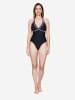 JOOP! Badeanzug Polka Dots in Black Beauty AOP