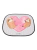Mr. & Mrs. Panda Sonnenblende Faultiere Herz ohne Spruch in Grau Pastell