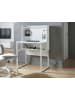 Beliani Schreibtisch BUXTON in Weiß - (W) 84 x (H) 121 x (L) 48 cm