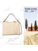 Toscanto Leder Schultertasche Toscanto Tasche beige ca. 37cm