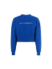 myMo Damen Sweatshirt Cropped in Königsblau