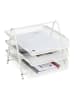 relaxdays 8x Dokumentenablage in Weiß - (B)29,5 x (H)26,5 x (T)35,5 cm