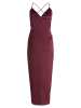 Vera Mont Abendkleid mit Raffung in Deep Dahlia